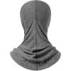 image:imageBASSDASH Neck Gaiter Mask UPF 50 Sun Protection for Men amp Women Fishing Hiking OutdoorDark Heather Grey
