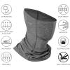 image:imageBASSDASH Neck Gaiter Mask UPF 50 Sun Protection for Men amp Women Fishing Hiking OutdoorDark Heather Grey