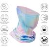 image:imageBASSDASH Neck Gaiter Mask UPF 50 Sun Protection for Men amp Women Fishing Hiking OutdoorPink Blue Tiedye