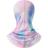 image:imageBASSDASH Neck Gaiter Mask UPF 50 Sun Protection for Men amp Women Fishing Hiking OutdoorPink Blue Tiedye
