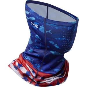 image:imageBASSDASH Neck Gaiter Mask UPF 50 Sun Protection for Men amp Women Fishing Hiking OutdoorFish Americana