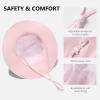 image:imageBASSDASH Kids Wide Brim Sun Hat UPF 50 UV Protection Lightweight Bucket Hat for Toddler Girls BoysLight Pink