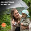 image:imageBASSDASH Kids Wide Brim Sun Hat UPF 50 UV Protection Lightweight Bucket Hat for Toddler Girls BoysMint Blue