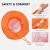 image:imageBASSDASH Kids Wide Brim Sun Hat UPF 50 UV Protection Lightweight Bucket Hat for Toddler Girls BoysOrange