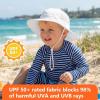 image:imageBASSDASH Kids Wide Brim Sun Hat UPF 50 UV Protection Lightweight Bucket Hat for Toddler Girls BoysWhite
