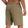image:imageBASSDASH Mens 10 Hiking Cargo Shorts Quick Dry Water Resistant Lightweight Outdoor Shorts for Fishing Camping GolfAsh Brown