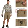 image:imageBASSDASH Mens 10 Hiking Cargo Shorts Quick Dry Water Resistant Lightweight Outdoor Shorts for Fishing Camping GolfAsh Brown
