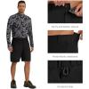 image:imageBASSDASH Mens 10 Hiking Cargo Shorts Quick Dry Water Resistant Lightweight Outdoor Shorts for Fishing Camping GolfBlack