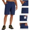 image:imageBASSDASH Mens 10 Hiking Cargo Shorts Quick Dry Water Resistant Lightweight Outdoor Shorts for Fishing Camping GolfDark Blue
