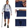 image:imageBASSDASH Mens 10 Hiking Cargo Shorts Quick Dry Water Resistant Lightweight Outdoor Shorts for Fishing Camping GolfDark Blue