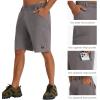 image:imageBASSDASH Mens 10 Hiking Cargo Shorts Quick Dry Water Resistant Lightweight Outdoor Shorts for Fishing Camping GolfDark Grey
