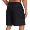 image:imageBASSDASH Mens 9 Hiking Cargo Shorts Quick Dry UPF 50 Lightweight Stretch for Fishing Kayaking Camping Casual FP11MBlack