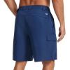 image:imageBASSDASH Mens 9 Hiking Cargo Shorts Quick Dry UPF 50 Lightweight Stretch for Fishing Kayaking Camping Casual FP11MDark Blue