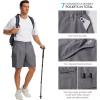 image:imageBASSDASH Mens 9 Hiking Cargo Shorts Quick Dry UPF 50 Lightweight Stretch for Fishing Kayaking Camping Casual FP11MDark Grey