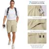 image:imageBASSDASH Mens 9 Hiking Cargo Shorts Quick Dry UPF 50 Lightweight Stretch for Fishing Kayaking Camping Casual FP11MLight Khaki