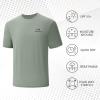 image:imageBASSDASH Mens UPF 50 Short Sleeve Fishing Shirts Performance Cooling UV Sun Protection Hiking TShirtsAsh Grey