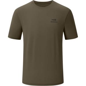 image:imageBASSDASH Mens UPF 50 Short Sleeve Fishing Shirts Performance Cooling UV Sun Protection Hiking TShirtsBrown