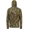 image:imageBASSDASH Mens UPF 50 Camo Long Sleeve Hunting Fishing Hoodie ShirtMarshreed