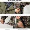 image:imageBASSDASH VORTEXIS Mens Waterproof Rain Jacket Breathable Ultra Lightweight RipStop Packable for Fishing Hunting HikingGrunge CamoMoss Green