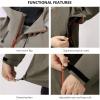 image:imageBASSDASH VORTEXIS Mens Waterproof Rain Jacket Breathable Ultra Lightweight RipStop Packable for Fishing Hunting HikingTanDun