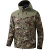 image:imageBASSDASH VORTEXIS Mens Waterproof Rain Jacket Breathable Ultra Lightweight RipStop Packable for Fishing Hunting HikingGrunge CamoMoss Green