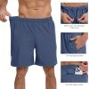 image:imageBASSDASH Mens 7 Inseam Hiking Fishing Shorts UPF 50 with 3 Zipper Pockets Lightweight Water Resistant Quick Dry FP12MEnsign Blue