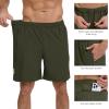 image:imageBASSDASH Mens 7 Inseam Hiking Fishing Shorts UPF 50 with 3 Zipper Pockets Lightweight Water Resistant Quick Dry FP12MPack of 2  Black  Army Green