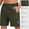 image:imageBASSDASH Mens 7 Inseam Hiking Fishing Shorts UPF 50 with 3 Zipper Pockets Lightweight Water Resistant Quick Dry FP12MPack of 2  Black  Army Green