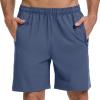 image:imageBASSDASH Mens 7 Inseam Hiking Fishing Shorts UPF 50 with 3 Zipper Pockets Lightweight Water Resistant Quick Dry FP12MEnsign Blue