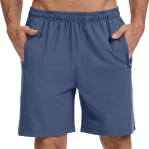 image:imageBASSDASH Mens 7 Inseam Hiking Fishing Shorts UPF 50 with 3 Zipper Pockets Lightweight Water Resistant Quick Dry FP12MEnsign Blue