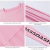 image:imageBASSDASH Fishing T Shirts for Men UV Sun Protection UPF 50 Long Sleeve Tee TShirtLight PinkBlack Logo
