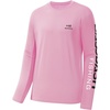 image:imageBASSDASH Fishing T Shirts for Men UV Sun Protection UPF 50 Long Sleeve Tee TShirtLight PinkBlack Logo