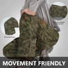 image:imageBASSDASH Invis Kids Youth Stretch Hunting Pants Water Resistant Breathable Camo Cargo Fishing PantMoss Wood