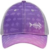 image:imageBASSDASH Kids Youth Fishing Sun Hat Mesh Back Adjustable Baseball Trucker Cap for Boys Girls ToddlerGradient Purple