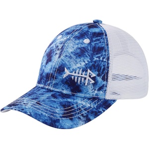 image:imageBASSDASH Kids Youth Fishing Sun Hat Mesh Back Adjustable Baseball Trucker Cap for Boys Girls ToddlerBlue Camo