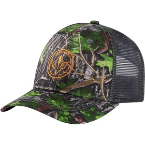 image:imageBASSDASH Kids Youth Fishing Sun Hat Mesh Back Adjustable Baseball Trucker Cap for Boys Girls ToddlerGreen Leaf