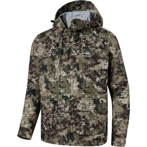 image:imageBASSDASH WalkerLW Breathable Waterproof Fishing Hunting Wading Jackets with Silent Outer Fabric for Men WomenGrunge Camo