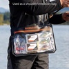 image:imageBASSDASH 2Pack TPU Fishing Tackle Bag Heavy Duty Bait Storage Pouch with WaterResistant Zipper for Soft Baits Tools Accessories2Pack  Black
