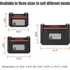 image:imageBASSDASH 2Pack TPU Fishing Tackle Bag Heavy Duty Bait Storage Pouch with WaterResistant Zipper for Soft Baits Tools Accessories2Pack  Black