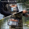 image:imageBASSDASH 2Pack TPU Fishing Tackle Bag Heavy Duty Bait Storage Pouch with WaterResistant Zipper for Soft Baits Tools Accessories2Pack  Black