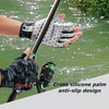 image:imageBASSDASH 34 Finger UPF 50 Sun Gloves Breathable AntiSlip Silicone Palm for Men Women Fishing Fingerless Cycling RunningBlack Camo