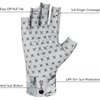 image:imageBASSDASH 34 Finger UPF 50 Sun Gloves Breathable AntiSlip Silicone Palm for Men Women Fishing Fingerless Cycling RunningGrey Abstract Camo