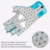 image:imageBASSDASH 34 Finger UPF 50 Sun Gloves Breathable AntiSlip Silicone Palm for Men Women Fishing Fingerless Cycling RunningWater Ripple