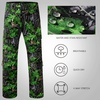 image:imageBASSDASH Invis Mens Stretch Hunting Pants Water Resistant Camo Fishing PantGreen Leaves