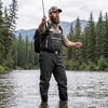 image:imageBASSDASH Mens Lightweight Breathable Chest Wader Black Camo Boot Foot for Fly Fishing Hunting FW11
