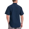 image:imageBASSDASH Mens UV Short Sleeve Button Down Shirt  Cooling Water Resistant amp Breathable for Hiking Fishing OutdoorDark Blue