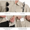 image:imageBASSDASH Mens UV Short Sleeve Button Down Shirt  Cooling Water Resistant amp Breathable for Hiking Fishing OutdoorKhaki