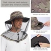image:imageBASSDASH UPF 50 Mosquito Sun Hat with Hidden Head Net and Neck Flap for Men Women Outdoor Fishing Hiking CampingEarth Camo