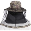 image:imageBASSDASH UPF 50 Mosquito Sun Hat with Hidden Head Net and Neck Flap for Men Women Outdoor Fishing Hiking CampingEarth Camo