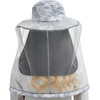 image:imageBASSDASH UPF 50 Mosquito Sun Hat with Hidden Head Net and Neck Flap for Men Women Outdoor Fishing Hiking CampingLight Grey Camo